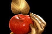 Apple in Gold Hand